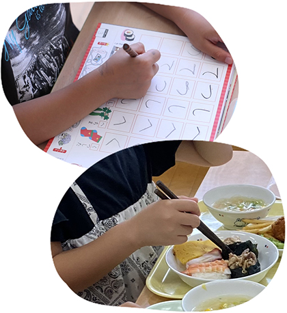 生活も学習も基本を大切にしています。安全対策もしっかり。